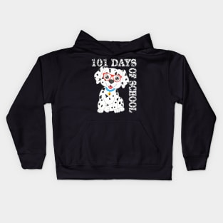 100Th Day Of School Dog 100 Days Of School Teacher Kids Hoodie